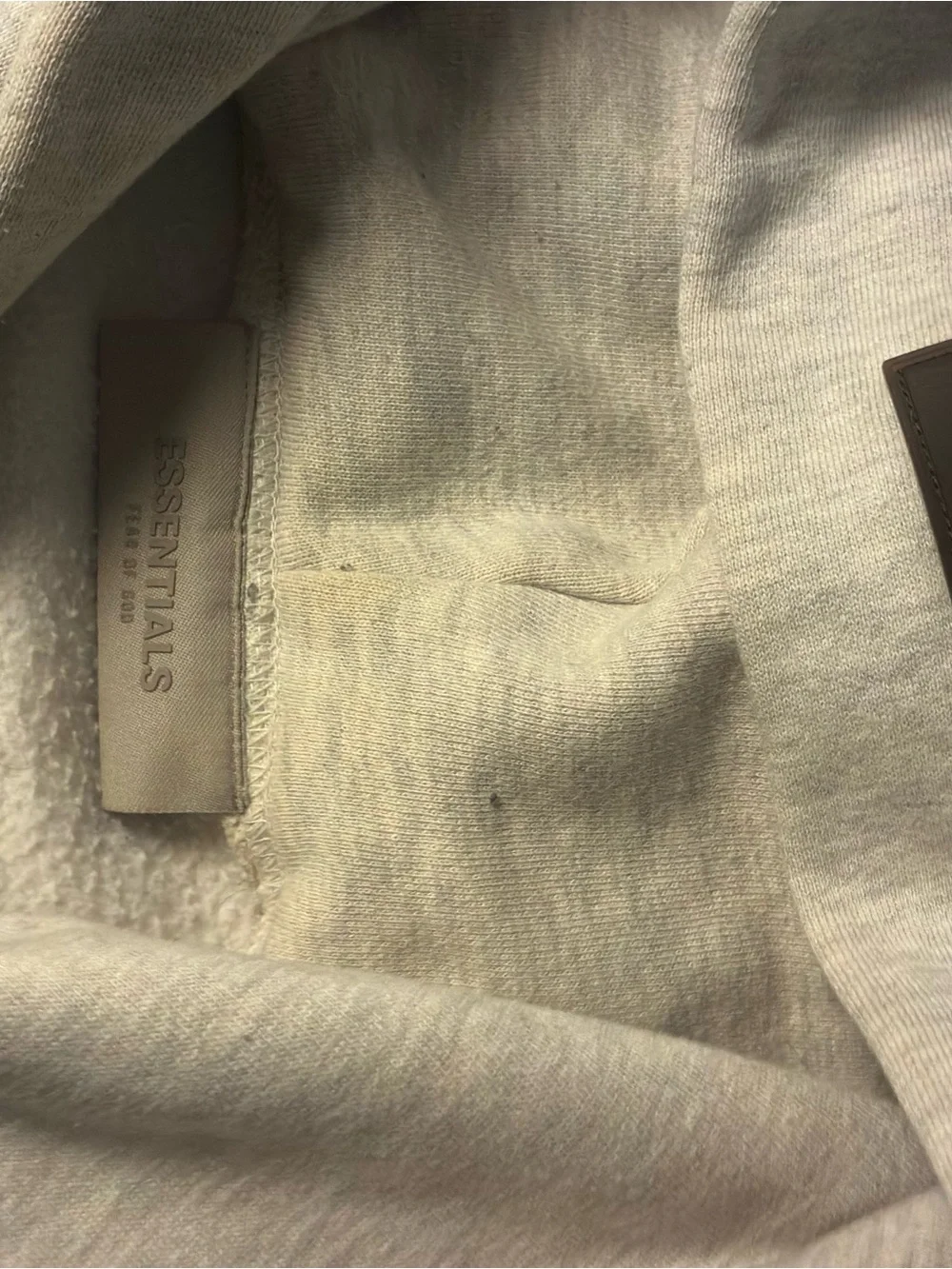 Essentials Men's Heather Light Gray Pullover Hoodie